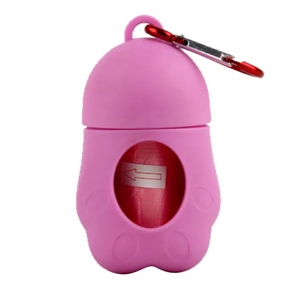 Amchi Baby - Diaper Disposal Bag Dispenser With Garbage Bag Rolls - Pink - Pack of 2