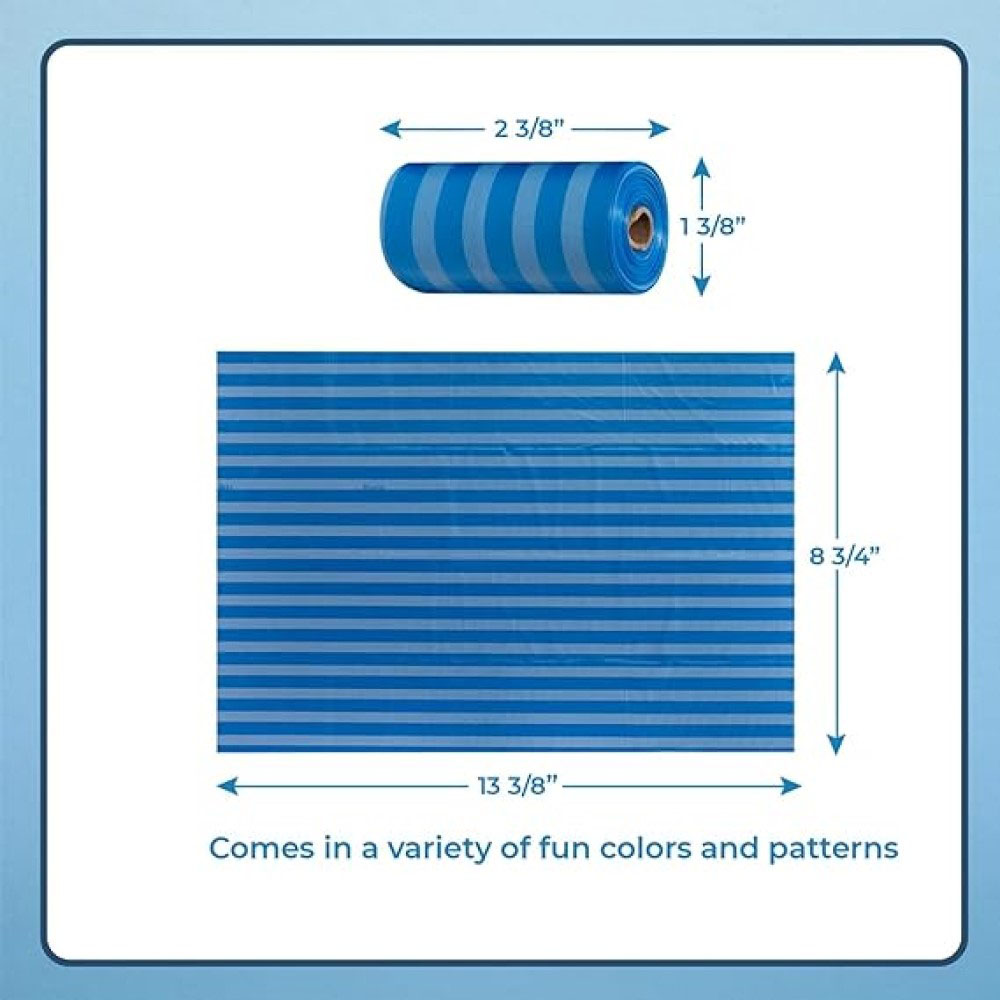 Amchi Baby - Disposable Nappy Bag Refill Rolls - Blue - Pack of 5