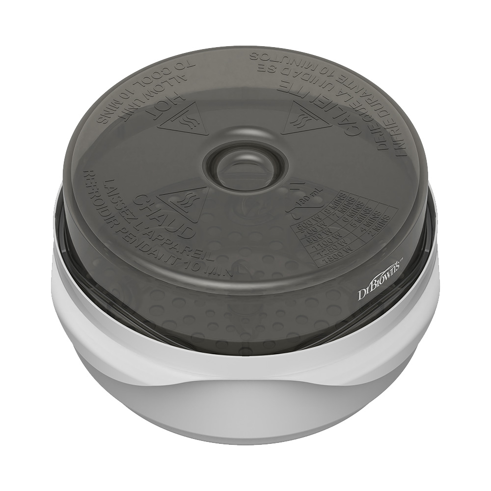 دكتور براونز - معقم الرضاعات بالمايكروويف - رمادي