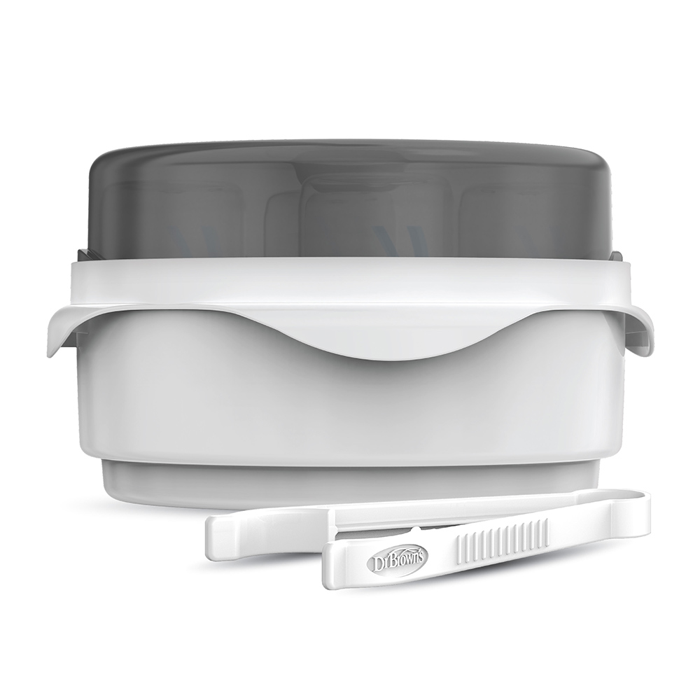 دكتور براونز - معقم الرضاعات بالمايكروويف - رمادي