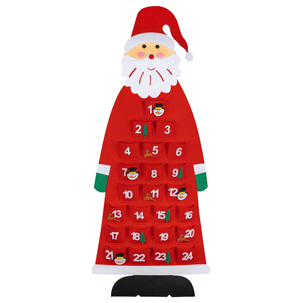 Highland Santa Claus Christmas Advent Calendar - 114.3 x 43 cm