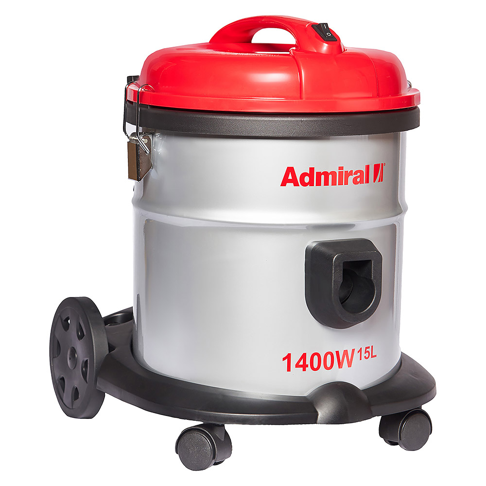 Admiral - Drum Vacuum Cleaner - Red - 15 L - 1400 W