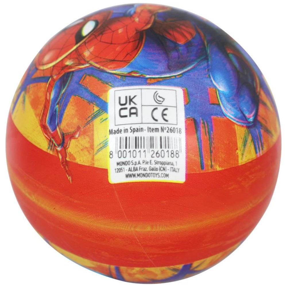 Mondo - PVC Ball Spiderman 23cm - Assorted 1pc