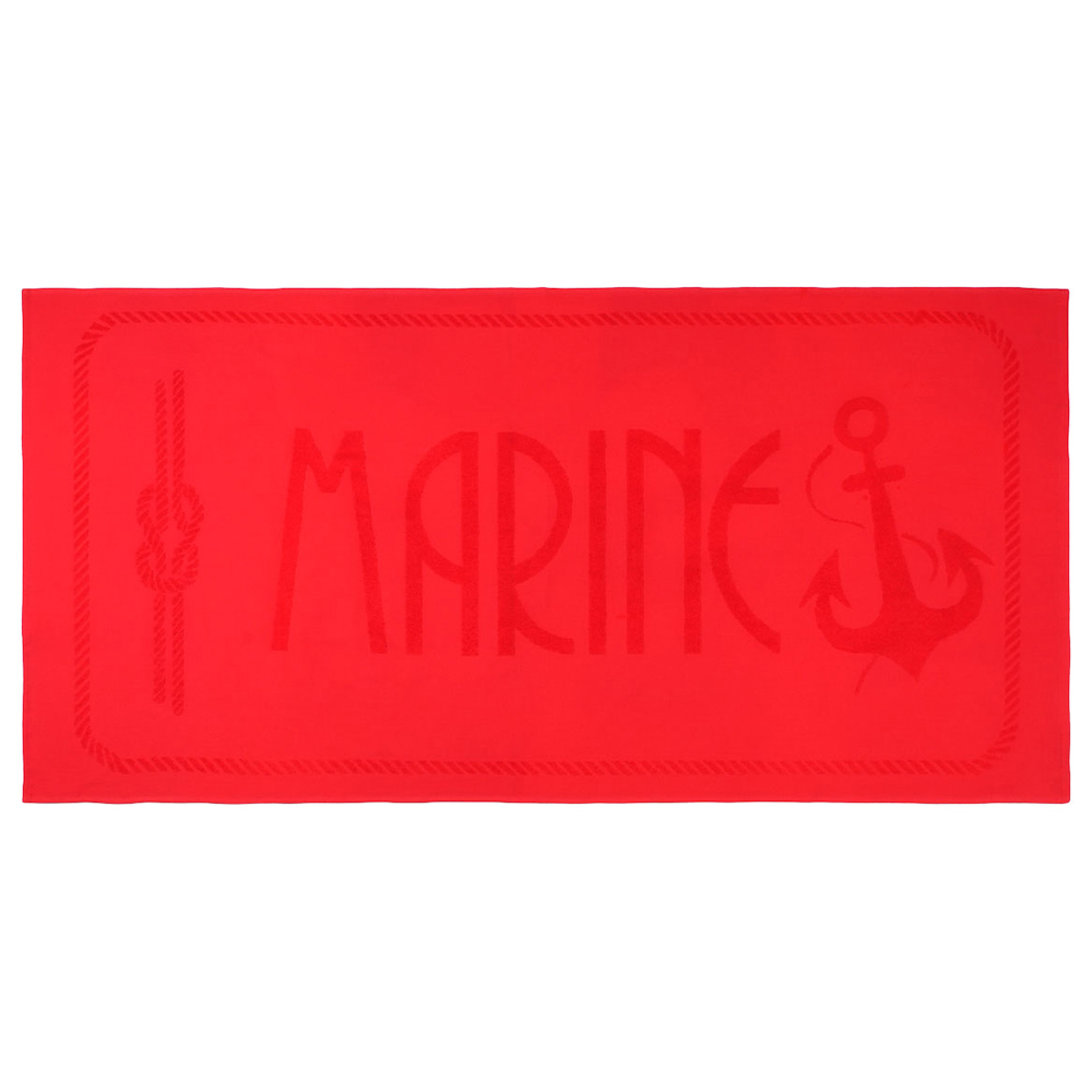 أنيموس - منشفة شاطئ - مرساة - أحمر 