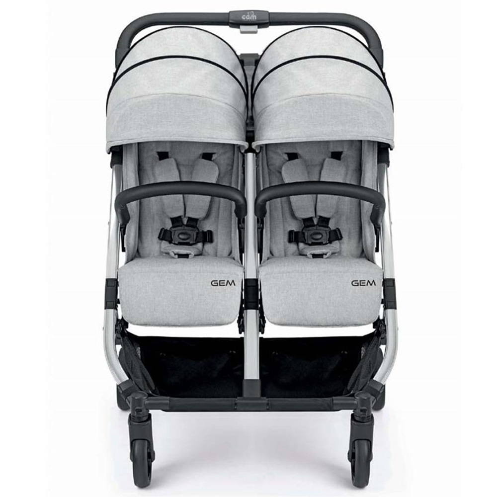 Cam - Gem Double Stroller - Grey