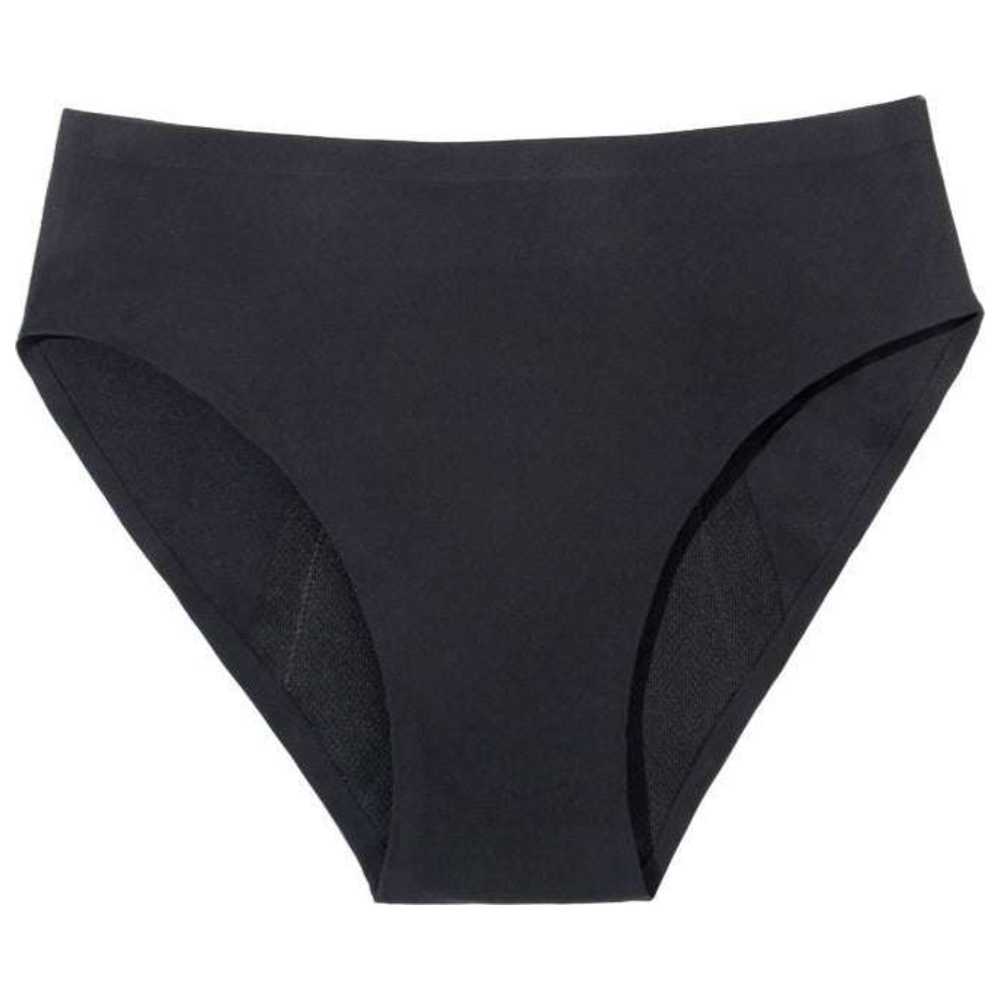 بودي فريش - ملابس داخلية عالية الخصر للدورة الشهرية - أسود