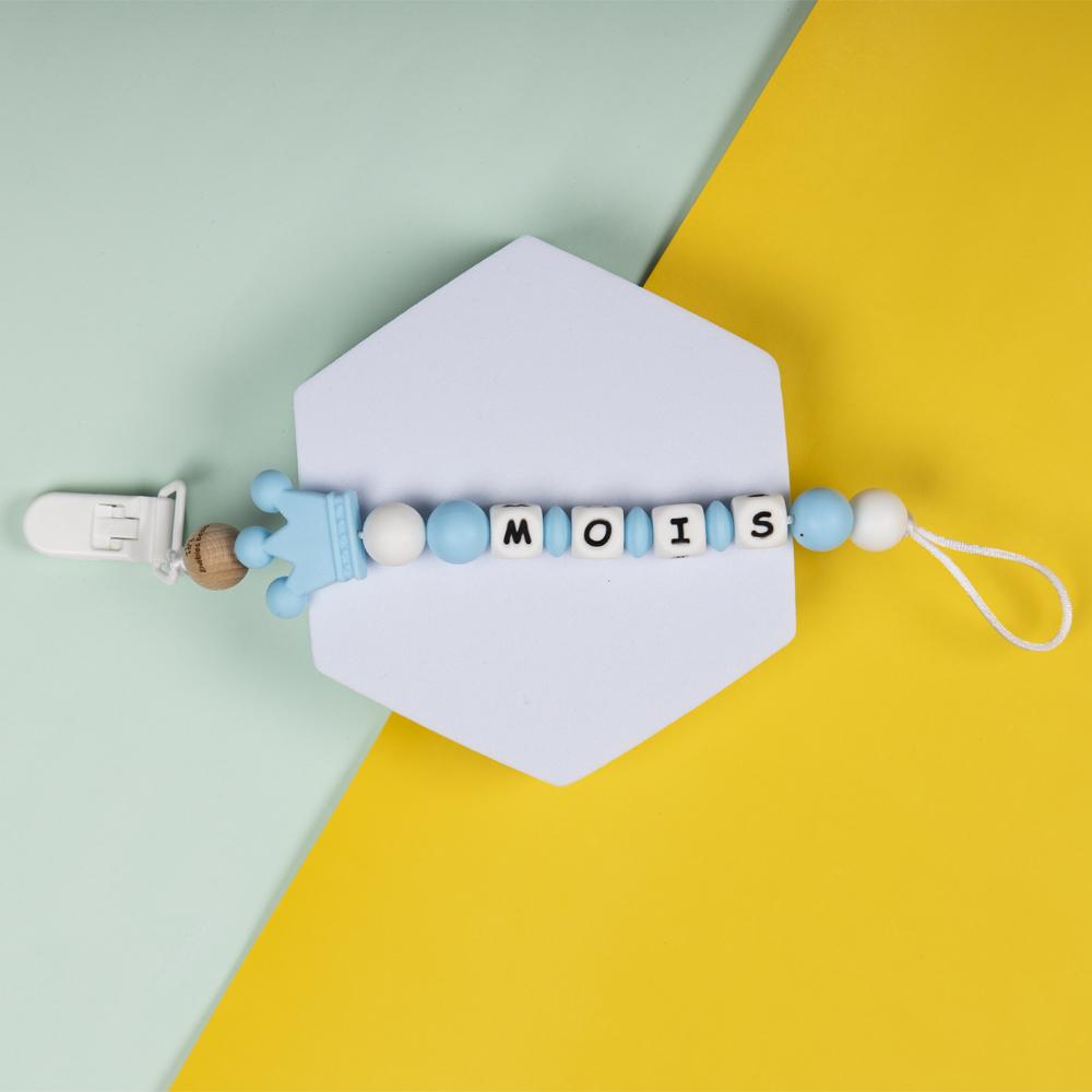 Babies Basic - Customized Pacifier Clip - Blue