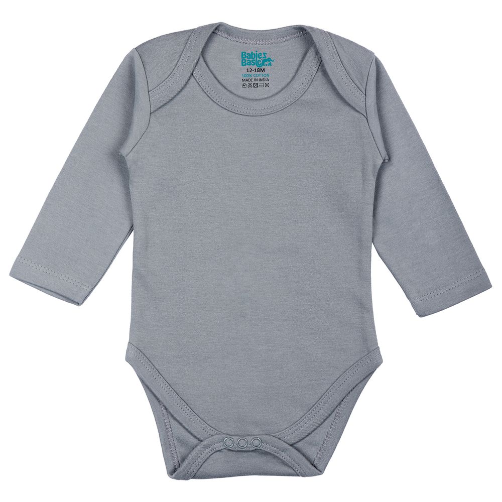 Babies Basic - 3pc-Set - Long Sleeves Bodysuit - Black/Navy