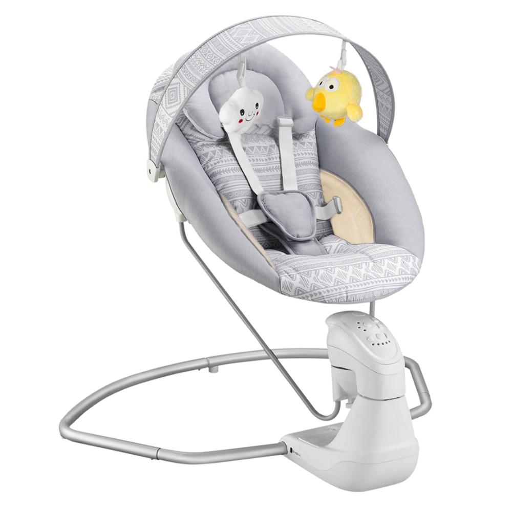 Bumble & Bird Musical Electric Baby Swing - Grey