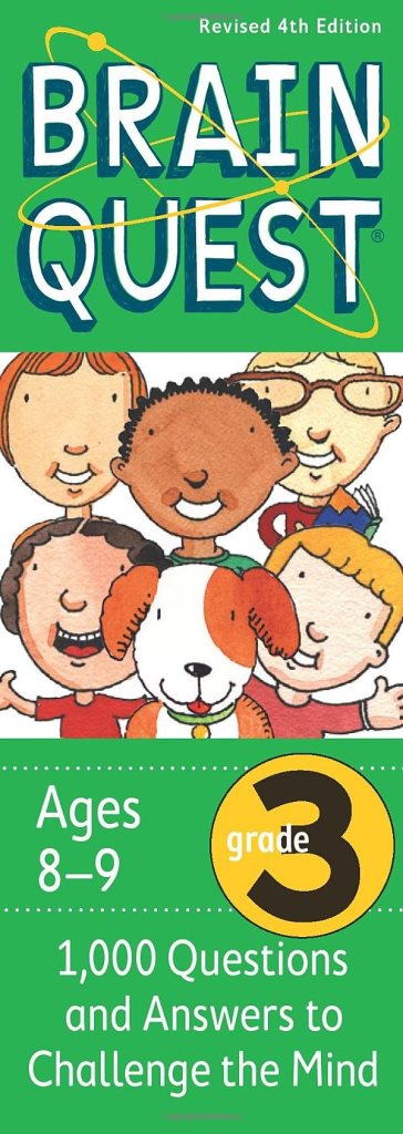 كتاب البطاقات Grade 3 1000 Questions and Answers 4th Edition من ماركة برين كويست