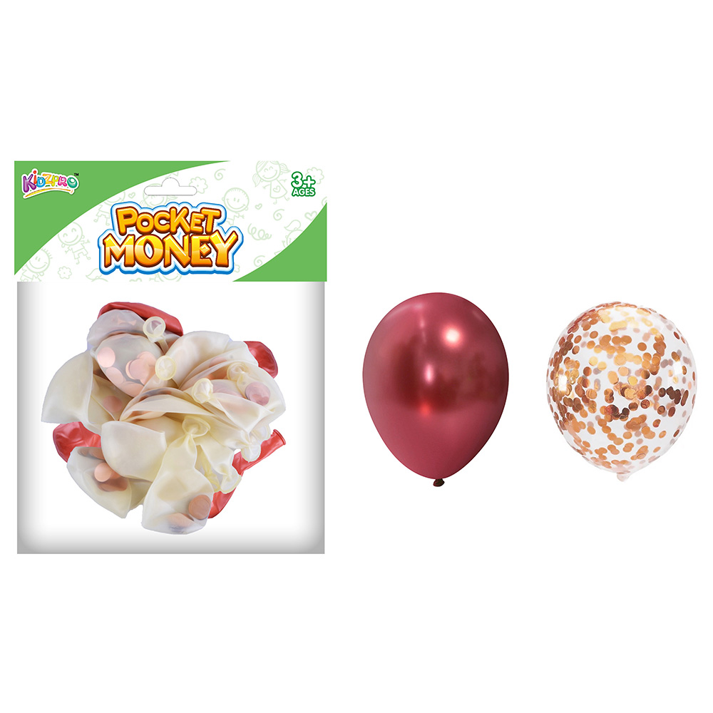 Kidzpro - Balloon With Gold Confetti - 30pcs