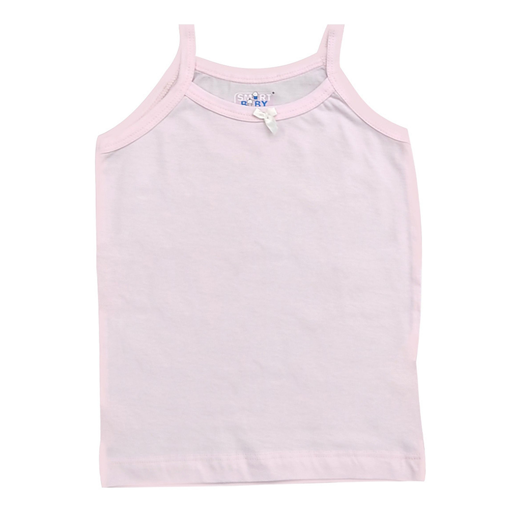 Smart Baby - 3pc-Set - Baby Girl Plain Sleeveless Spagetti Vest