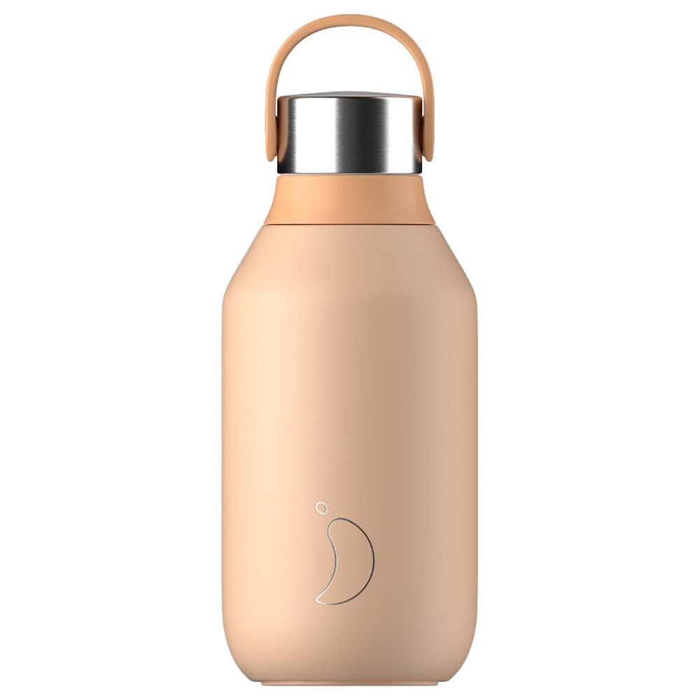 Chillys - Stainless Steel Water Bottle - Peach Orange - 350 ml