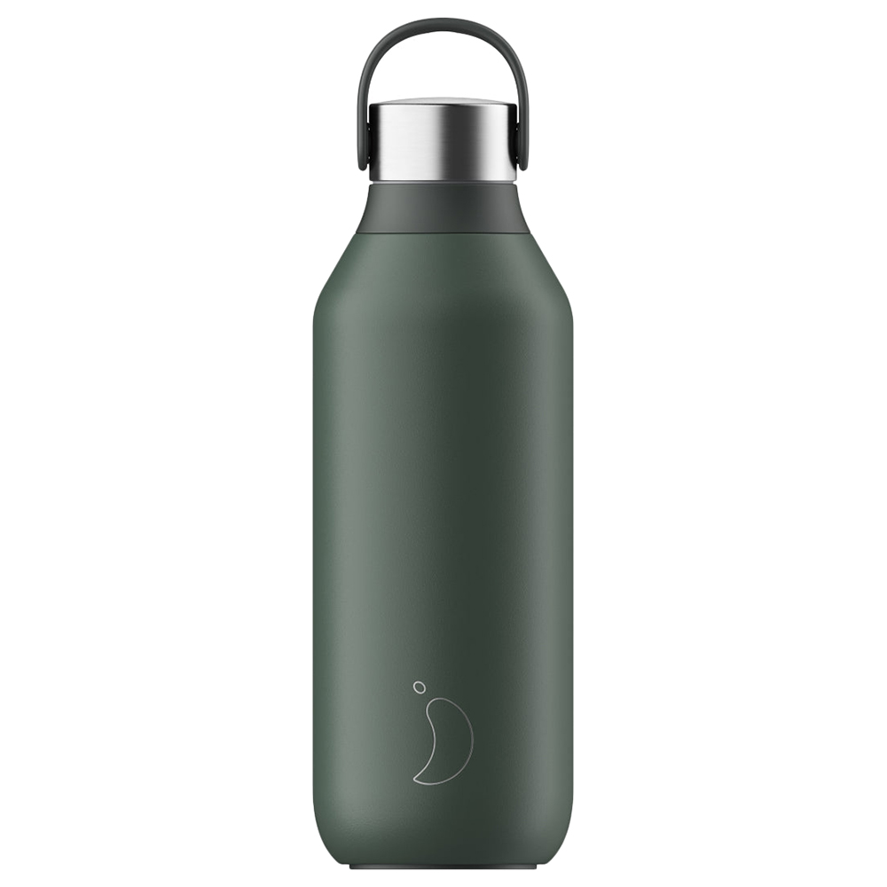 Chillys - Stainless Steel Water Bottle - Pine Green - 500 ml