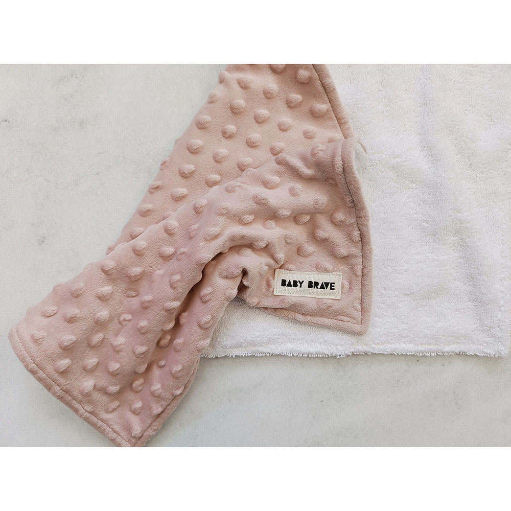 Baby Brave - Soft As A Baby Burp Cloth - Pink