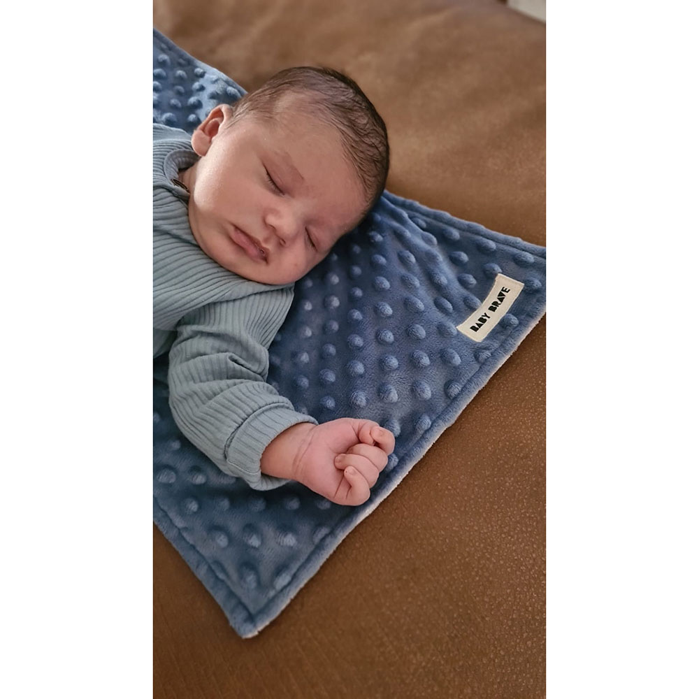 Baby Brave - Soft As A Baby Burp Cloth - Blue