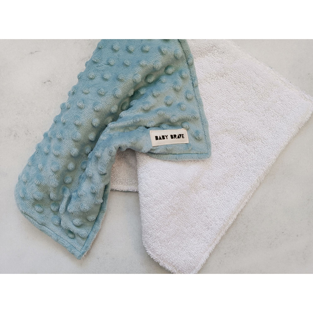 Baby Brave - Soft As A Baby Burp Cloth - Duck Egg Blue