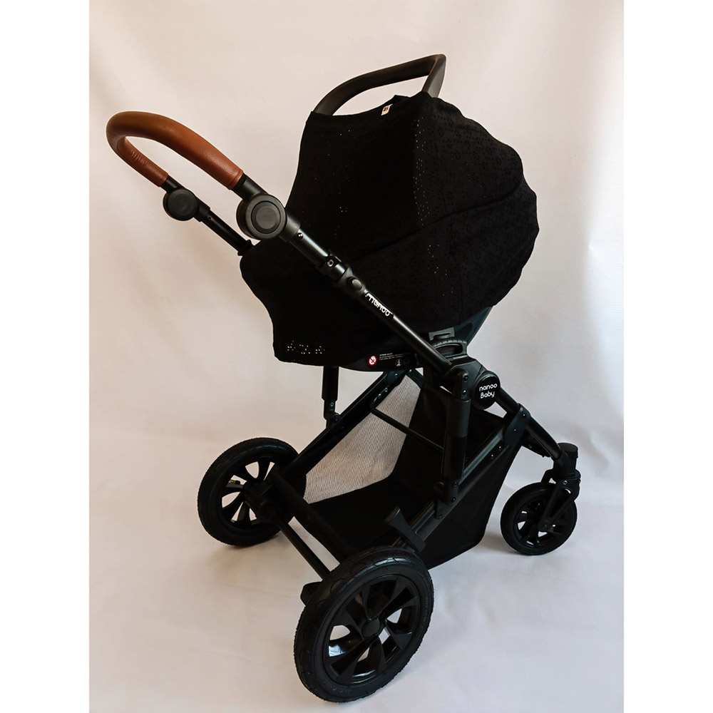 بيبي بريف - غطاء مقعد السيارة متعدد الأغراض 3 في 1 - أسود