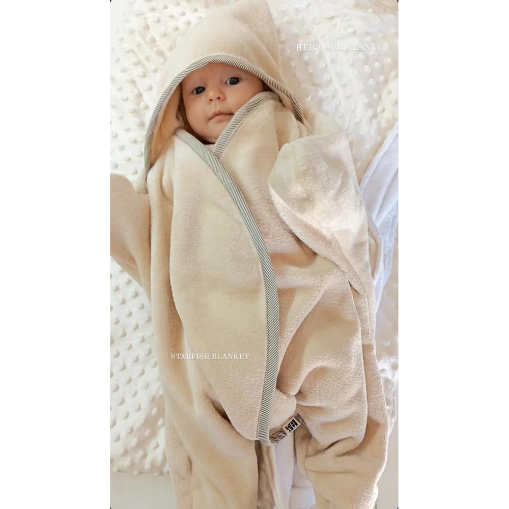Baby Brave - Starfish Blanket - Oatmeal