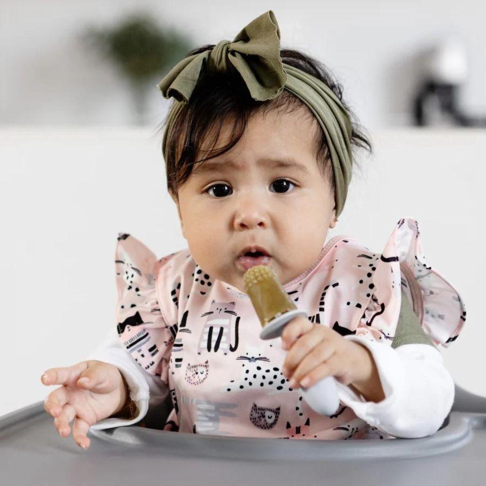 Bapronbaby - Baby Feeding Bib - Kitty Flutter