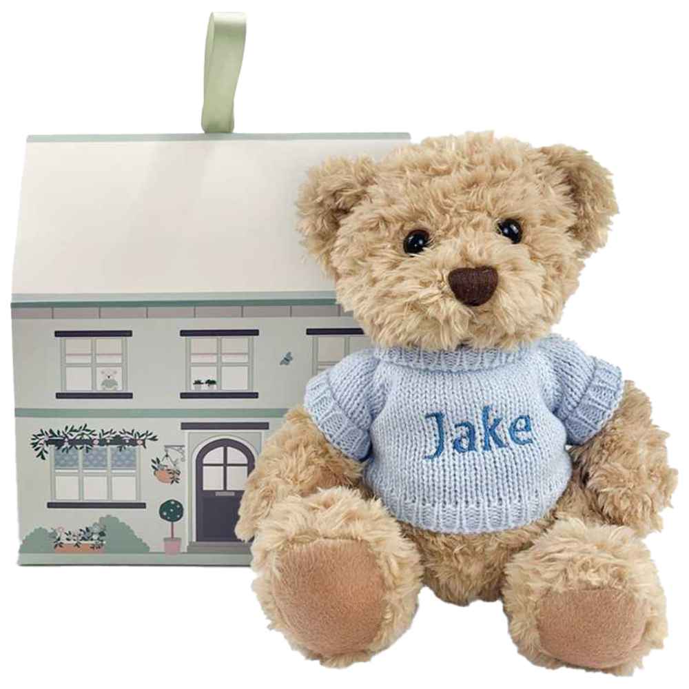 Babyblooms - Personalised Bertie Bear - Blue