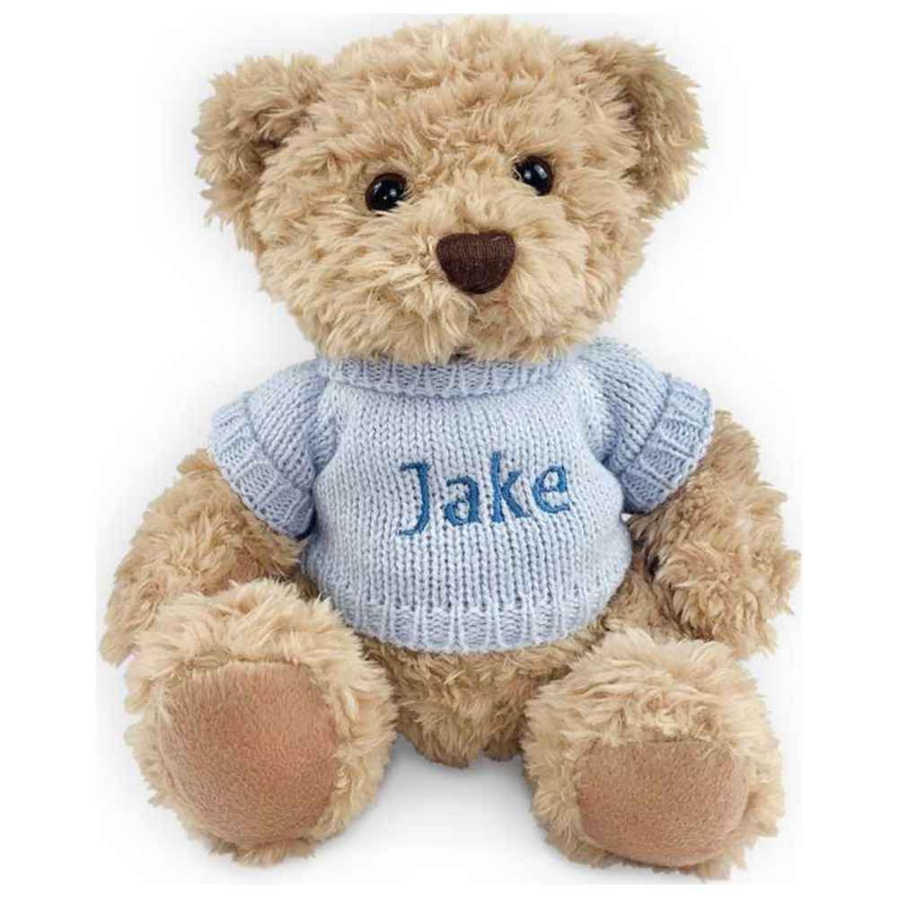 Babyblooms - Personalised Bertie Bear - Blue