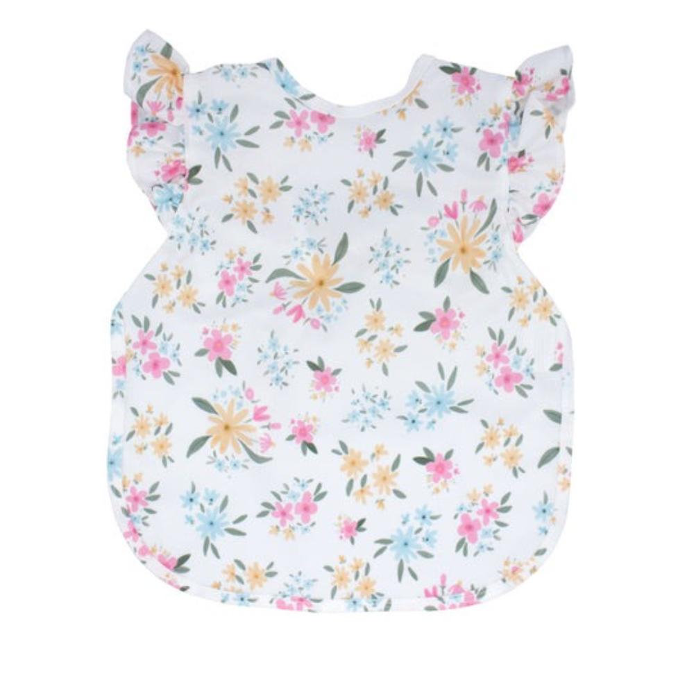 BapronBaby Feeding Bib - Pastel Floral Flutter