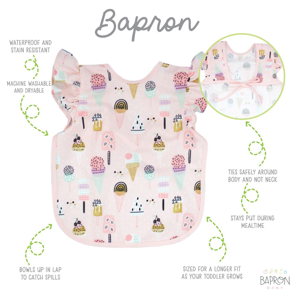 BabpronBaby - Feeding Bib - Pink Ice Cream
