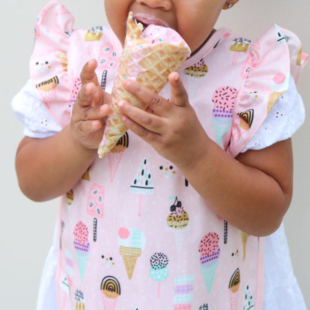 BabpronBaby - Feeding Bib - Pink Ice Cream