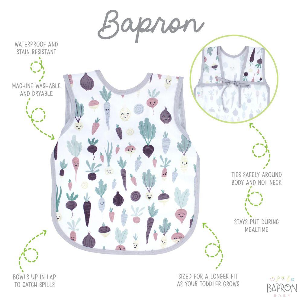 Bapronbaby - Baby Feeding Bib - Root Veggies