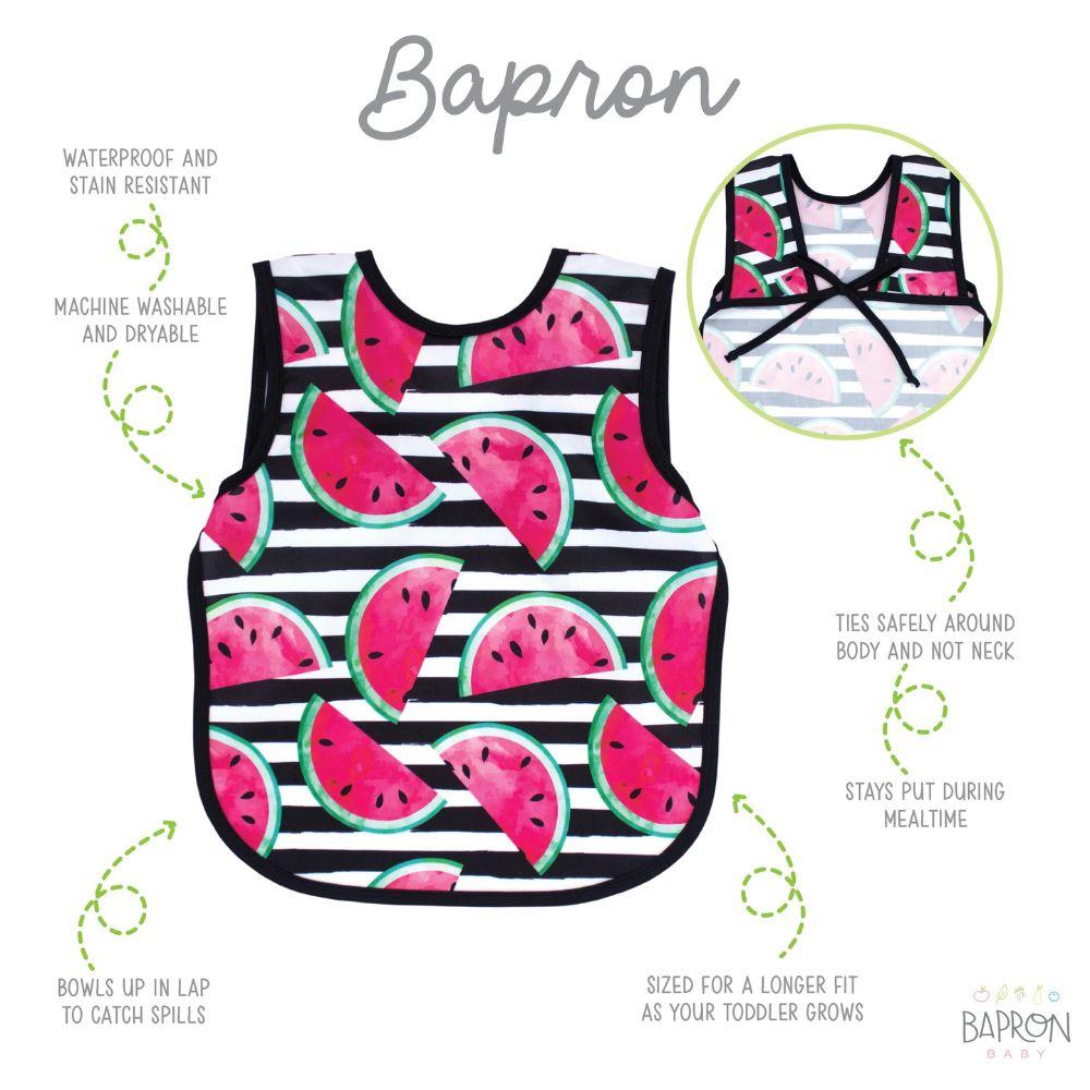 Bapronbaby - Baby Feeding Bib - Watermelon Stripe