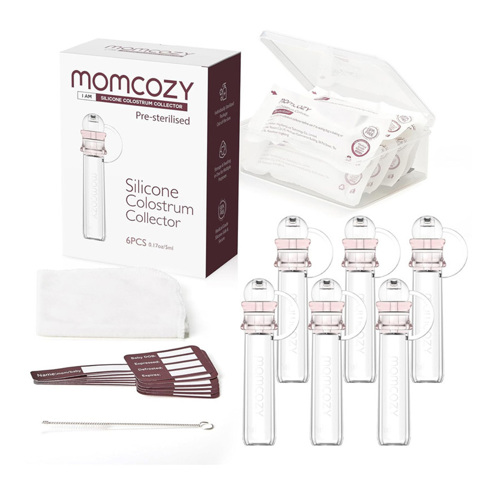 Momcozy - Colostrum Reusable Breast Milk Collector - 5Ml - 6 Pcs