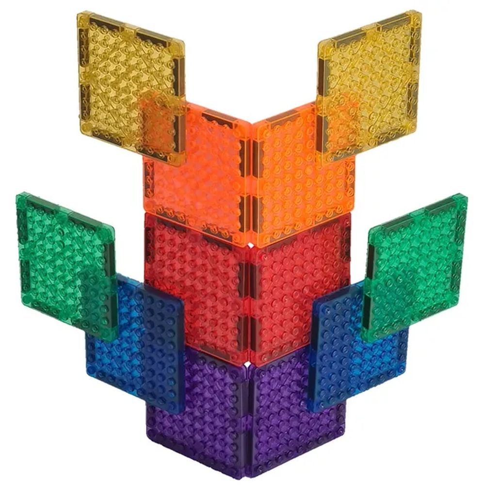 سمبلي ماجز - مجموعة مكعبات مغناطيسية ستارت أب - 100 قطعة مع كتل مغناطيسية - 12 قطعة