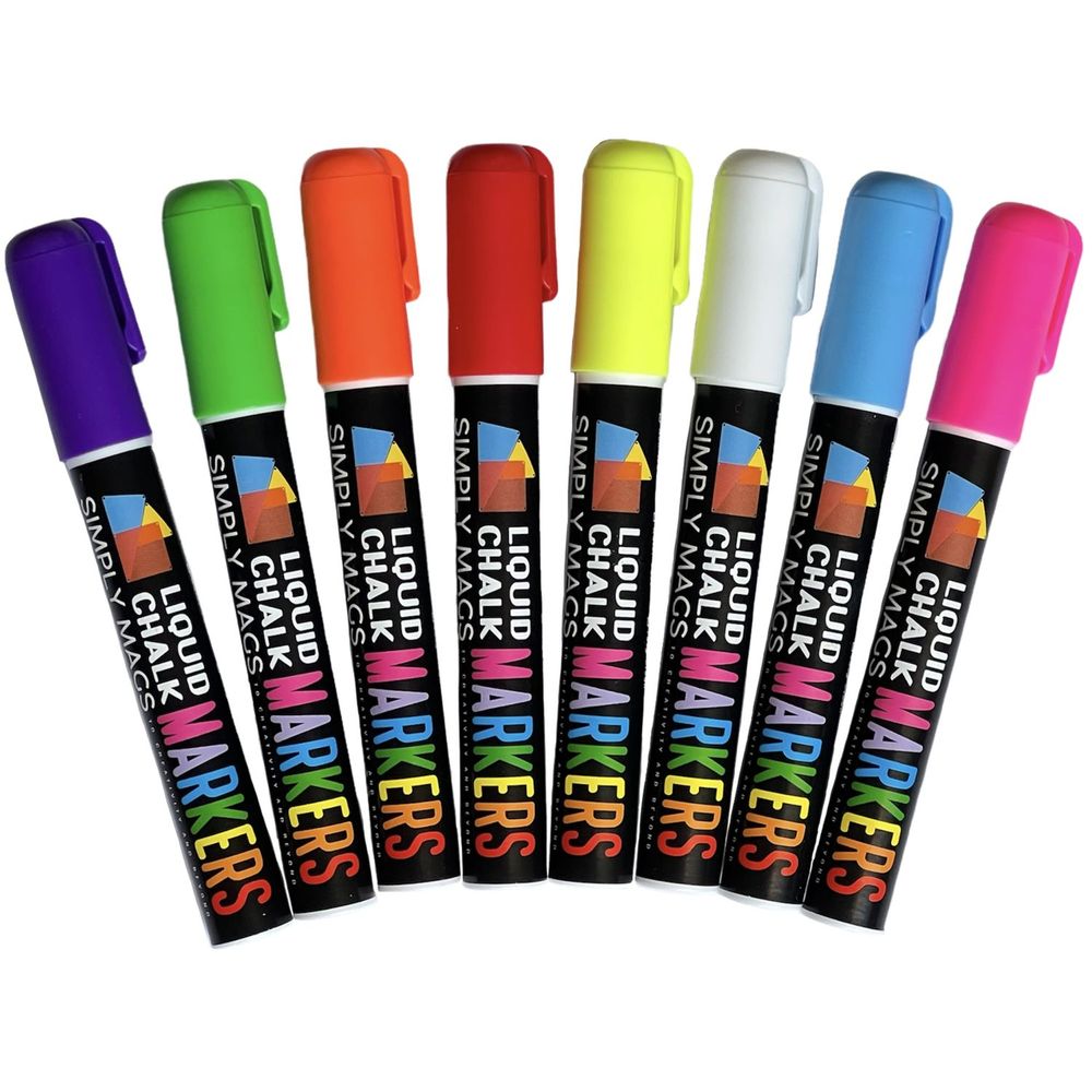 سمبلي ماجز - مكعبات مغناطيسية فيفيد - 36 قطعة مع أقلام ملونة - 8 قطع