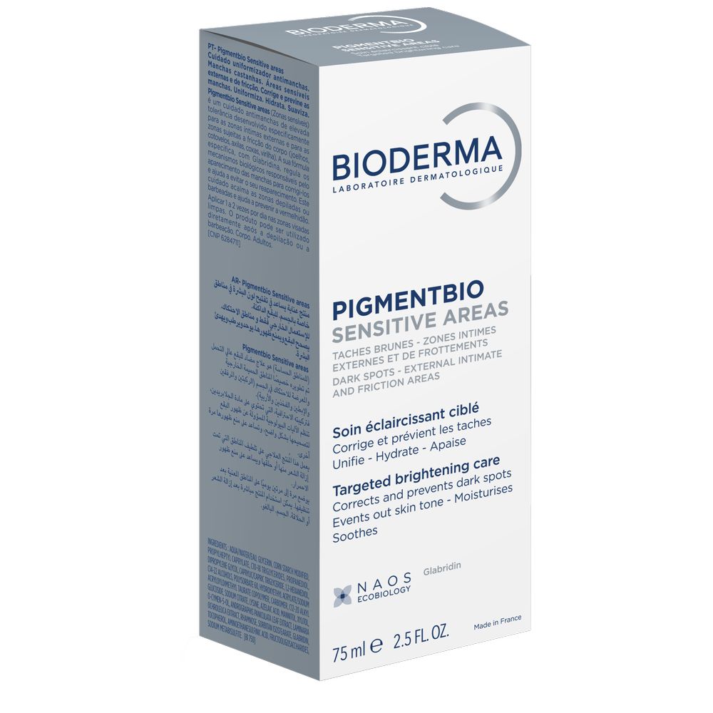 بيوديرما - كريم تفتيح المناطق الحساسة بيجمنت بيو عناية لتفتيح البشرة - 75 مل