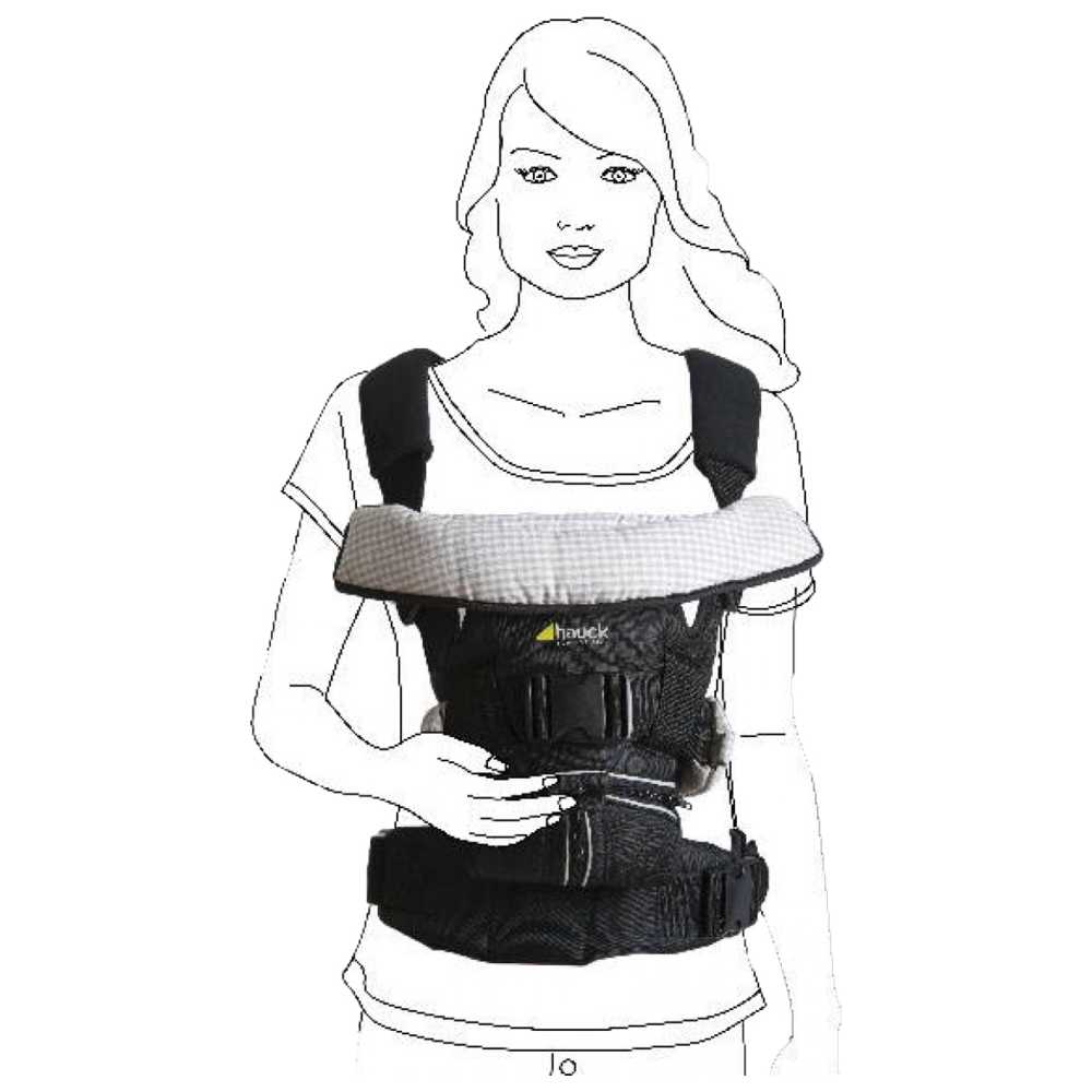 هوك- شيالة المواليد بأربع وضعيات - أسود