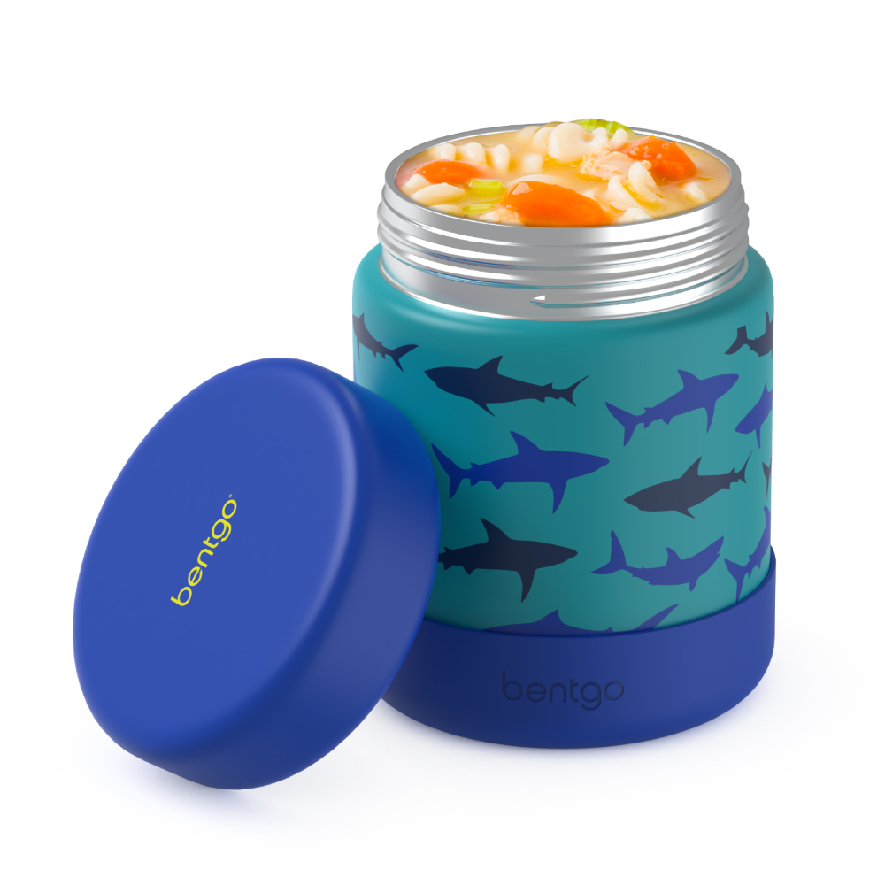 Bentgo - Kids Stainless Steel Food Jars - Sharks - L - 330 ml