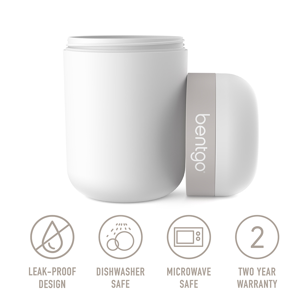 Bentgo - 2 Compartment Snack Cup - White