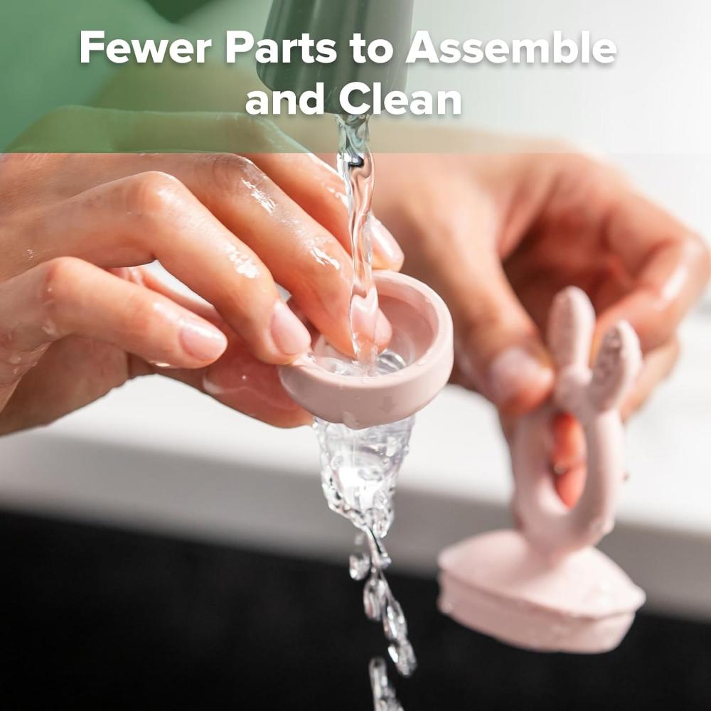 Haakaa - Freeze-N-Feed Fresh Food Feeder Teether And Nibble Tray Set - Blush - 2pcs