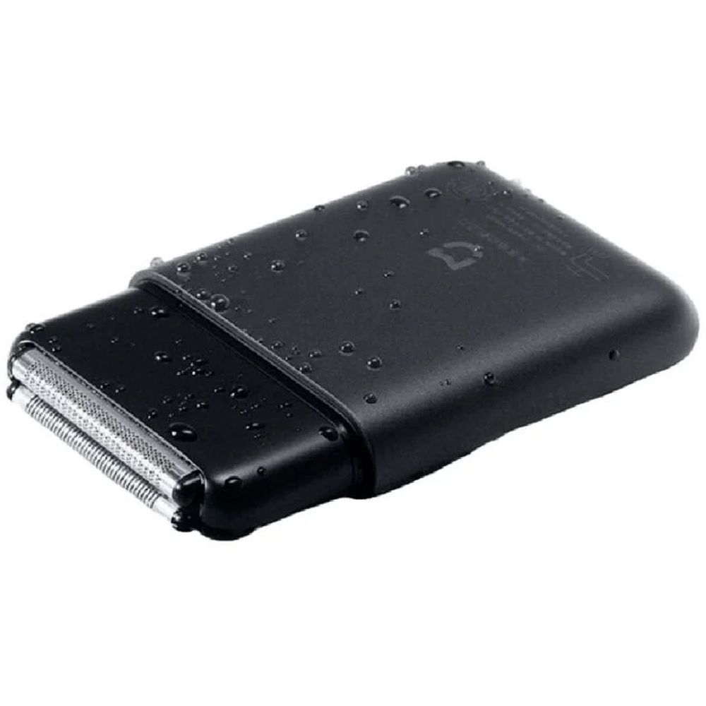 شاومي - ماكينة حلاقة كهربائية محمولة مزدوجة الشفرات - أسود