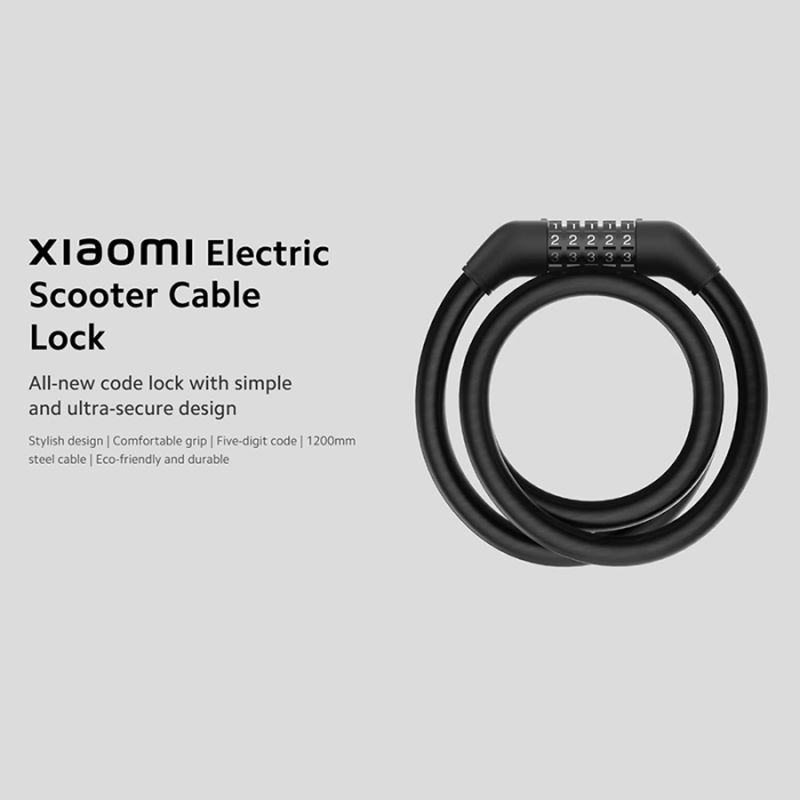 شاومي - كيبل تثبيت السكوتر الكهربائي - أسود