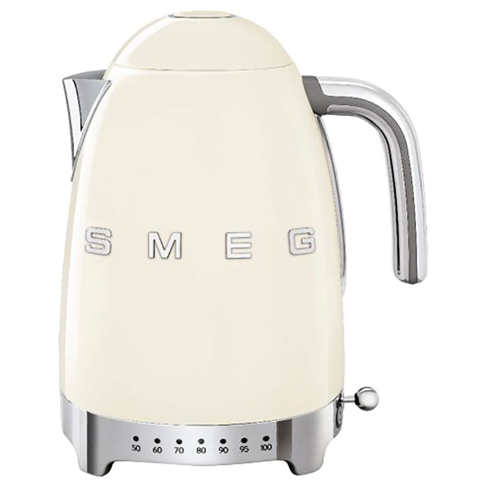 Smeg Variable Temperature Kettle 1.7L - Cream