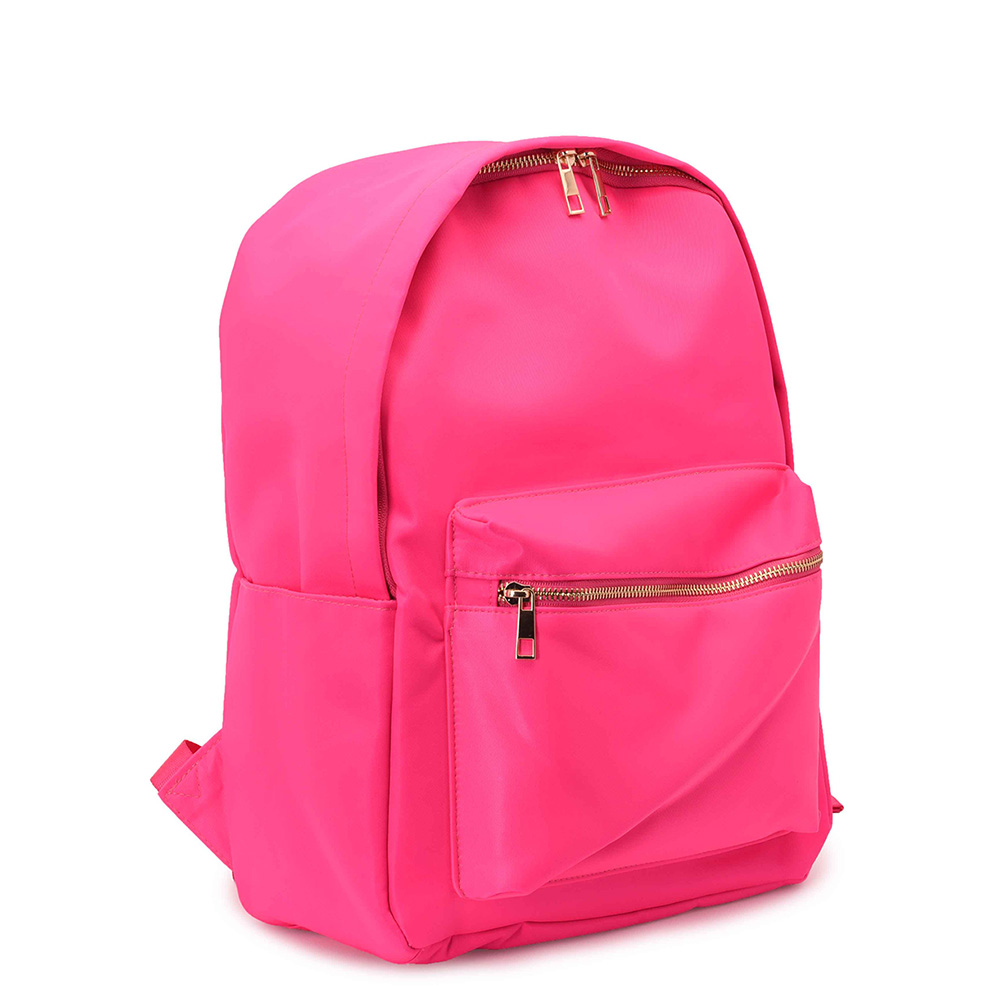 TheHappyTribe - Personalised Backpack - Neon Pink - 14.5-Inch/37cm