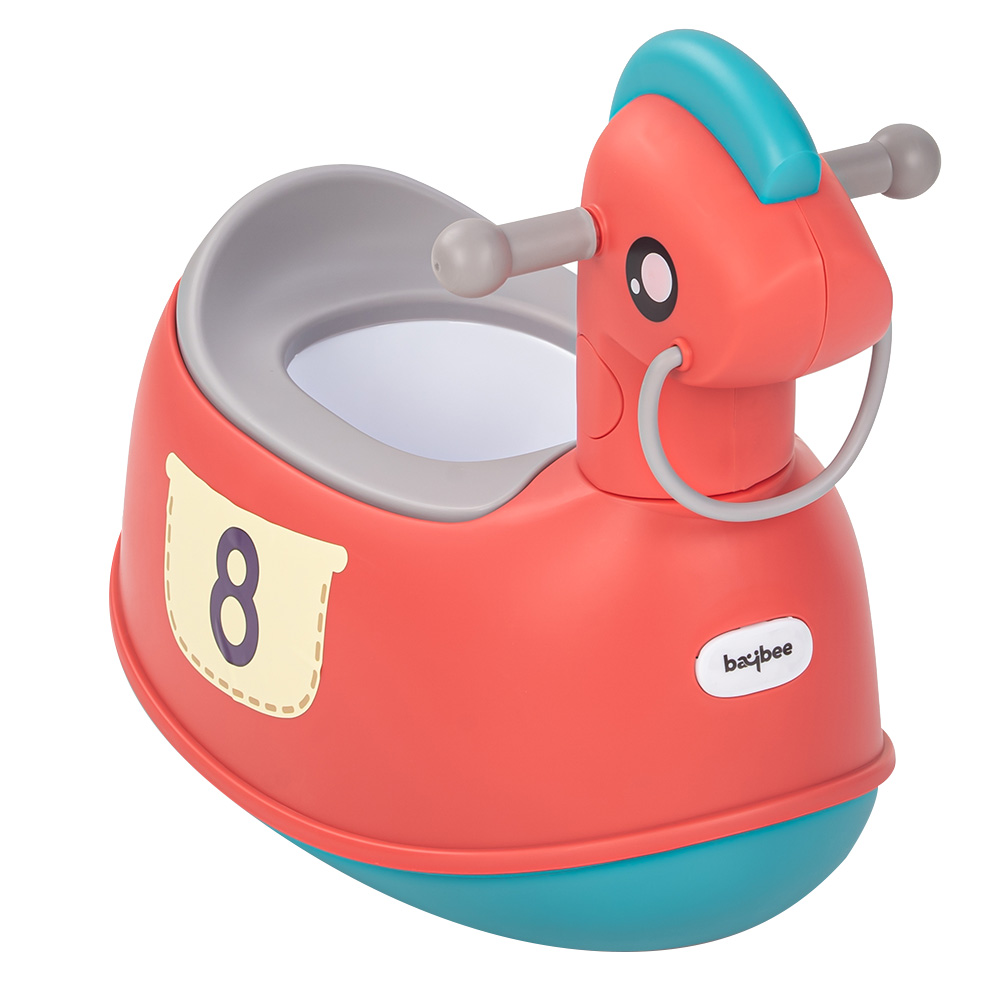 Baybee - Ponyta Baby Potty Seat For Kids With Closing Lid - Red