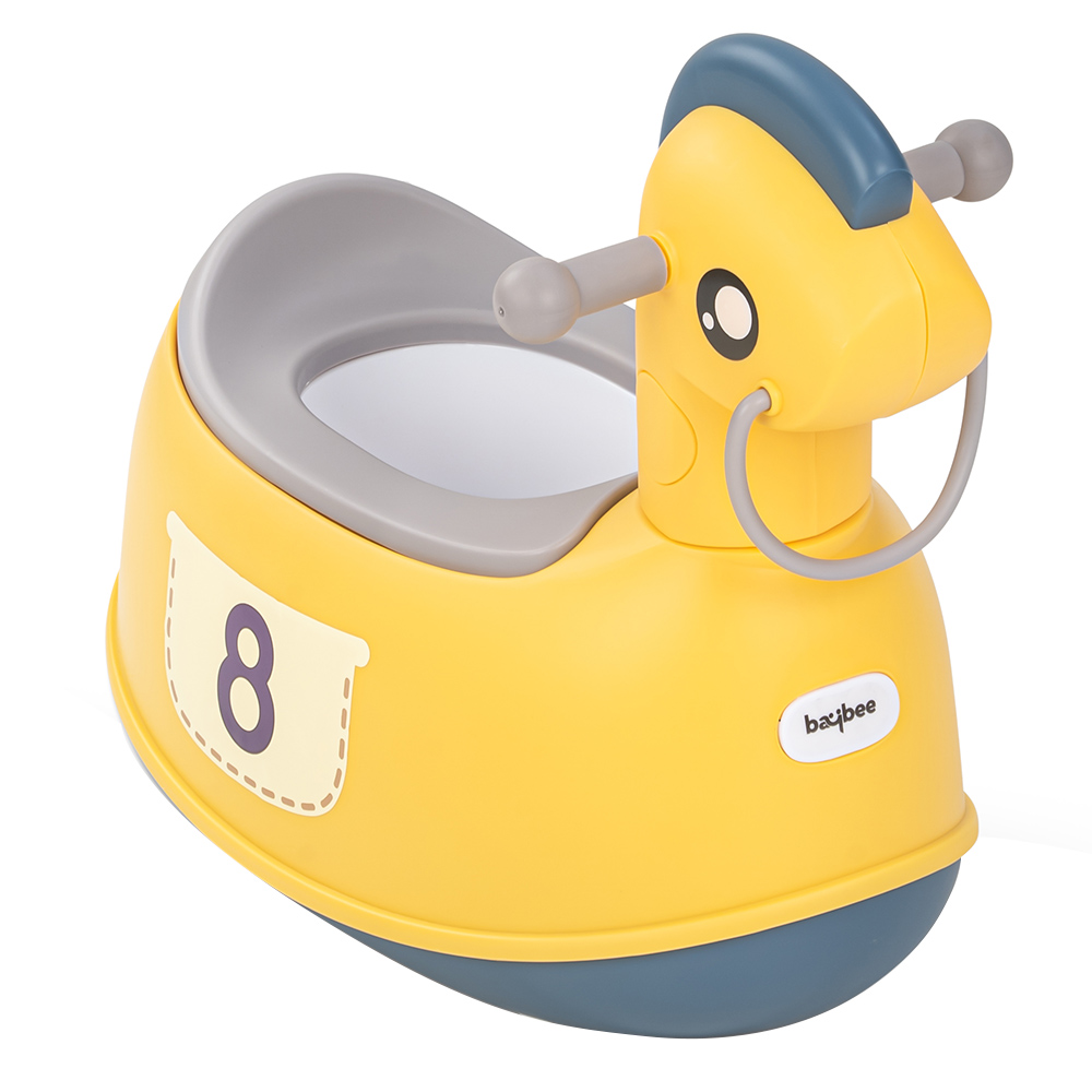 Baybee - Ponyta Baby Potty Seat For Kids With Closing Lid - Yellow