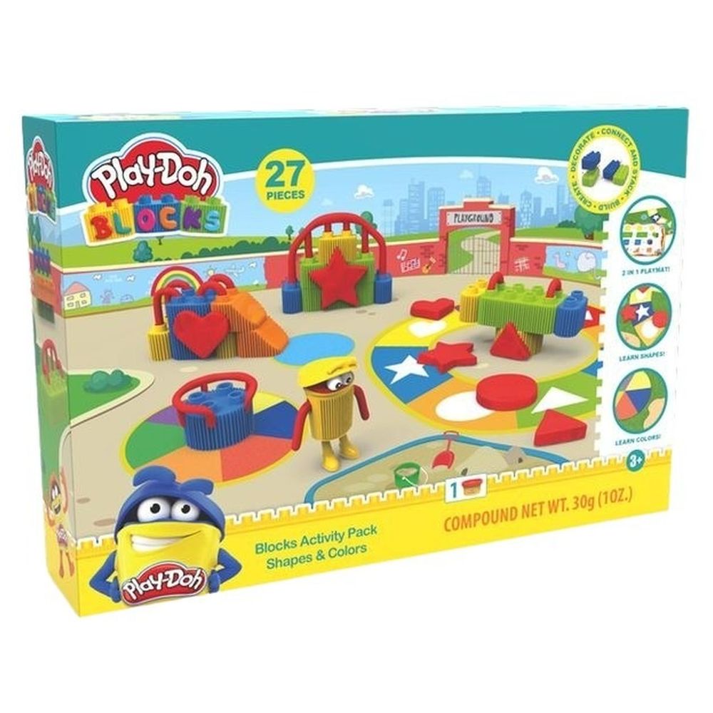 Playdoh - Blocks Activity Pack - Colours & Shapes - 27pcs