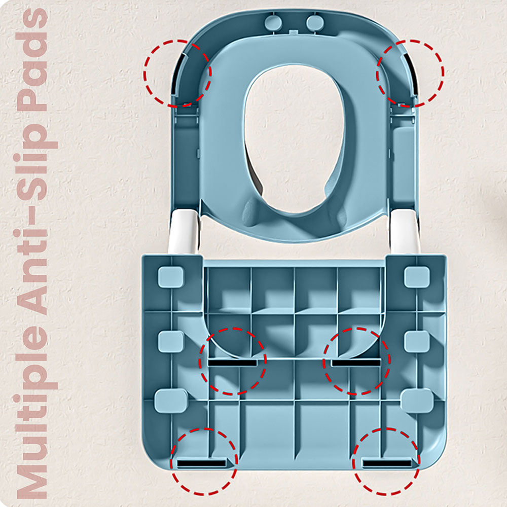 بايبي - مقعد مرحاض غربي كراون للأطفال - أزرق