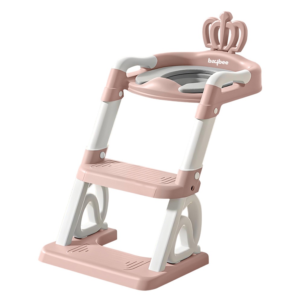 بايبي - مقعد مرحاض غربي كراون للأطفال - زهري