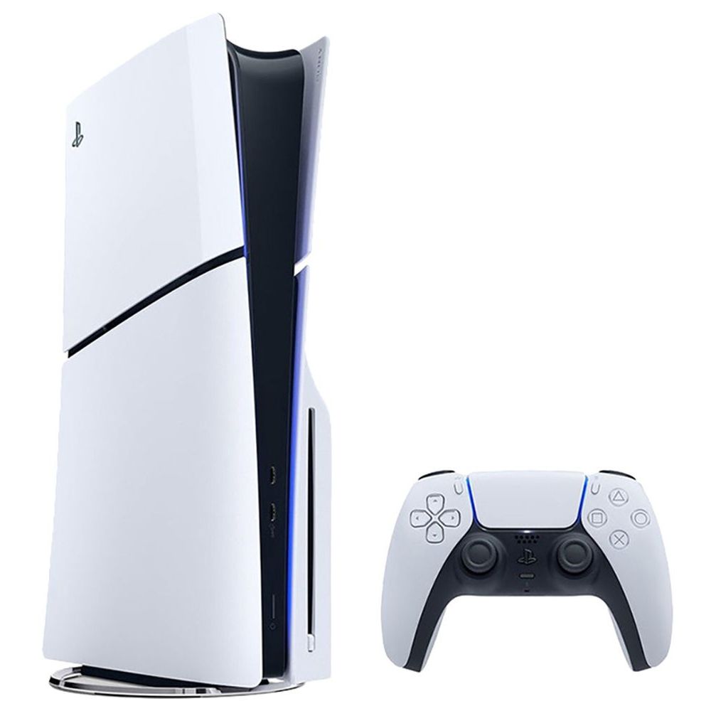 سوني -  بلاي ستيشن 5 سليم سي دي - أبيض - 1 تيرابايت