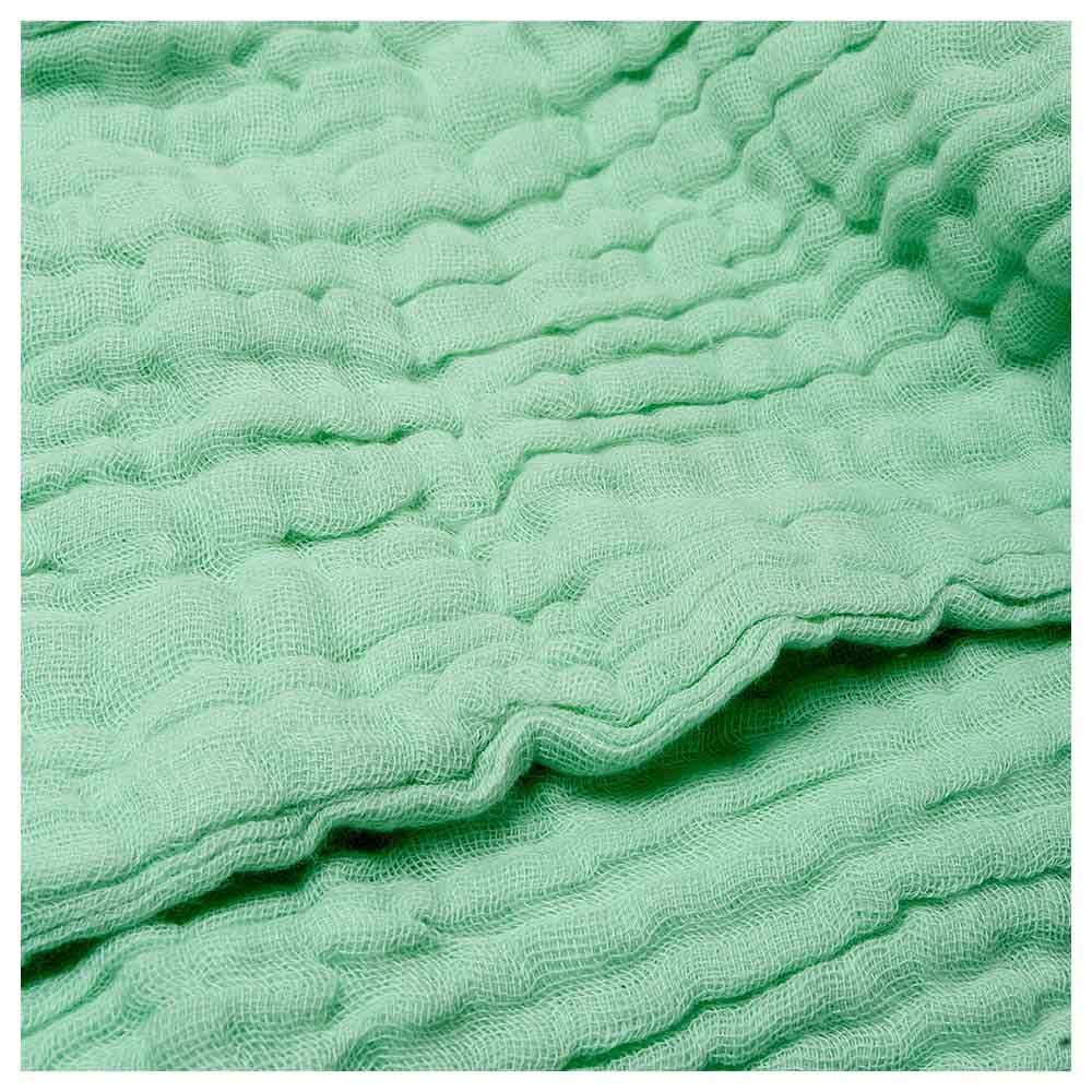 أنفي بيبي - منشفة شاش عضوي - عدد 2 - أخضر وأبيض